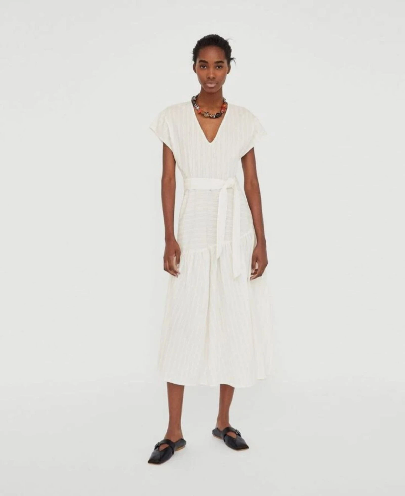 Vestido Volante Asimétrico ♡ ZARA * Talla L – photo 13
